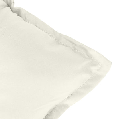 Niedriglehner-Auflagen 2 Stk. Melange Creme 100x50x7 cm Stoff