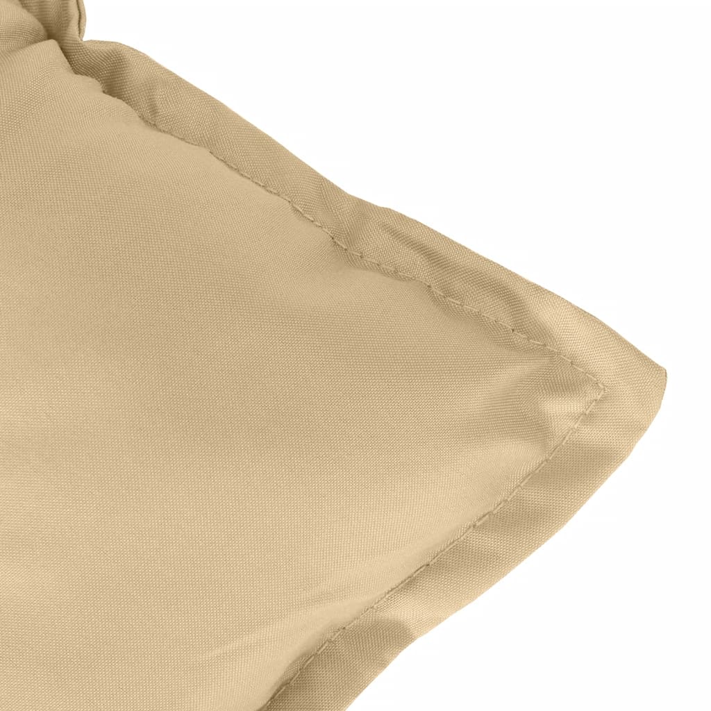 Niedriglehner-Auflagen 2 Stk. Melange Beige 100x50x7 cm Stoff