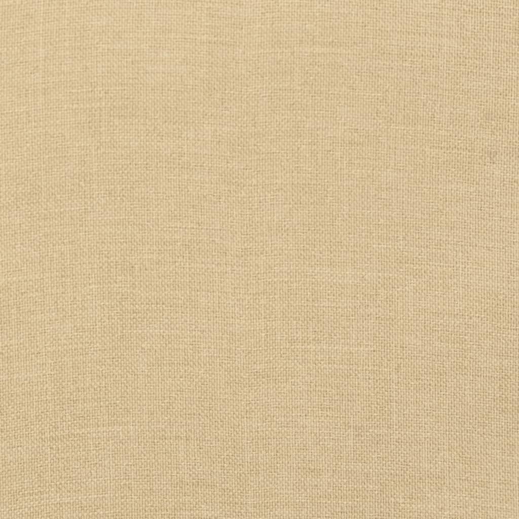 Niedriglehner-Auflagen 4 Stk. Melange Beige 100x50x7 cm Stoff