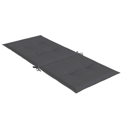 Hochlehner-Auflagen 4 Stk. Melange Anthrazit 120x50x4 cm Stoff