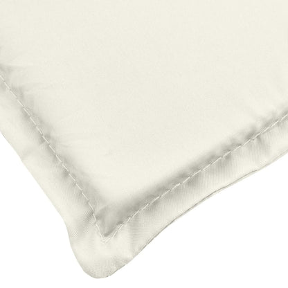 Hochlehner-Auflagen 4 Stk. Melange Creme 120x50x4 cm Stoff