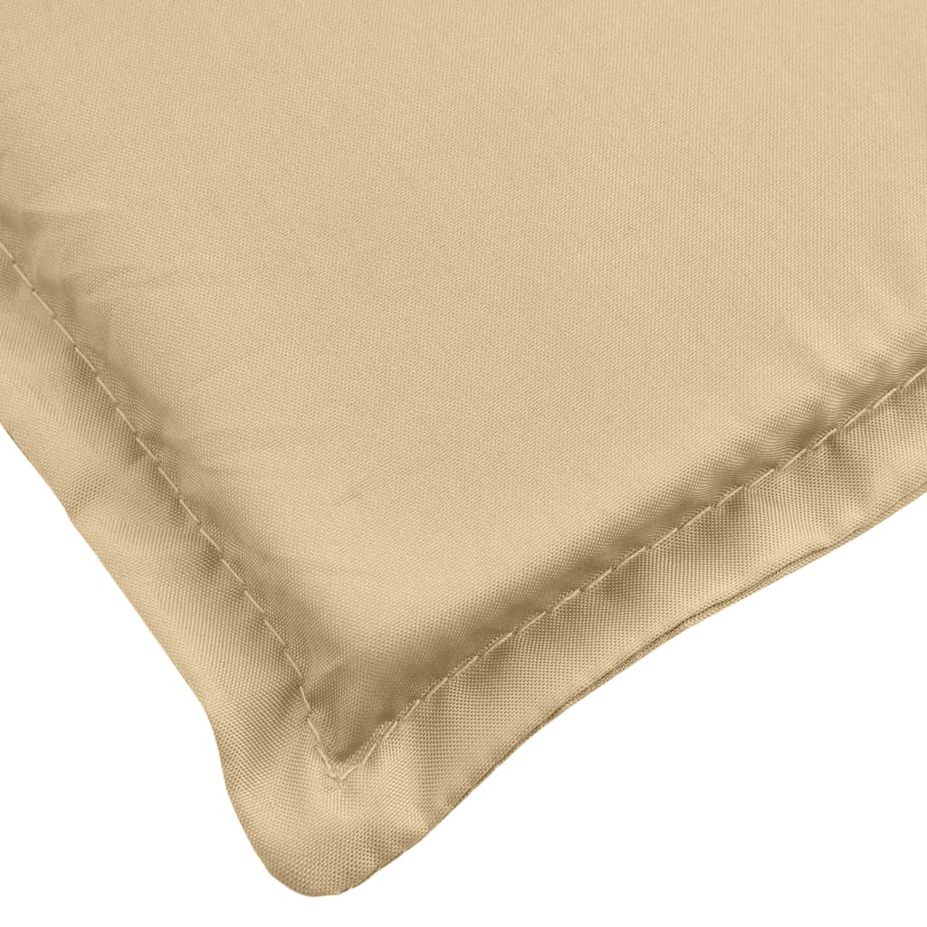 Hochlehner-Auflagen 4 Stk. Melange Beige 120x50x4 cm Stoff