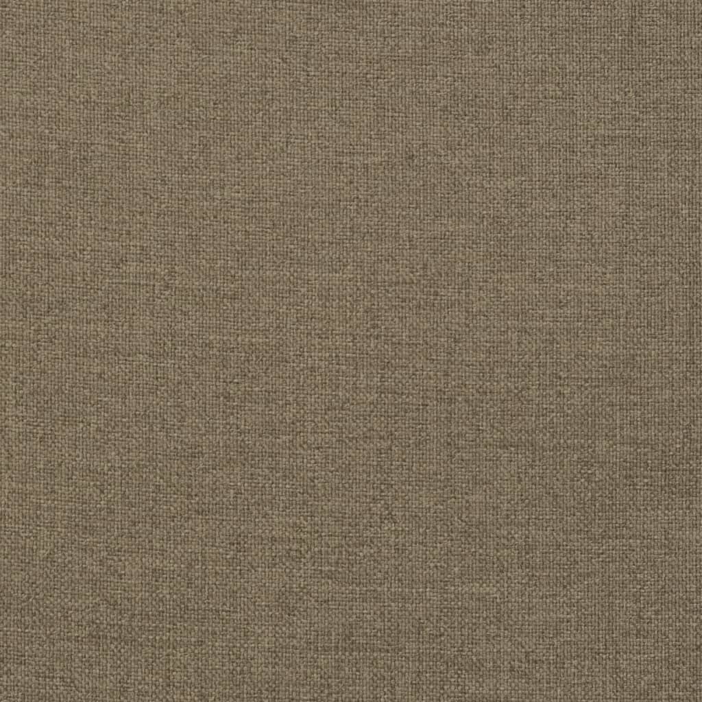 Hochlehner-Auflagen 6 Stk. Melange Taupe 120x50x4 cm Stoff