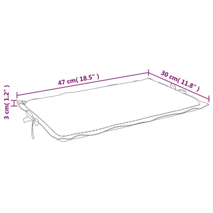 Sonnenliegen-Auflage Melange Hellgrau 186x58x3 cm Stoff