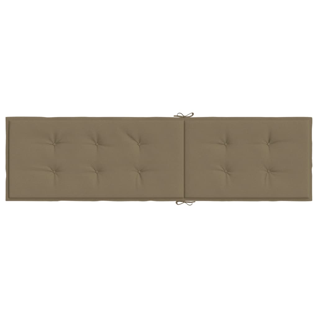 Liegestuhl-Auflage Melange Taupe (75+105)x50x3 cm Stoff