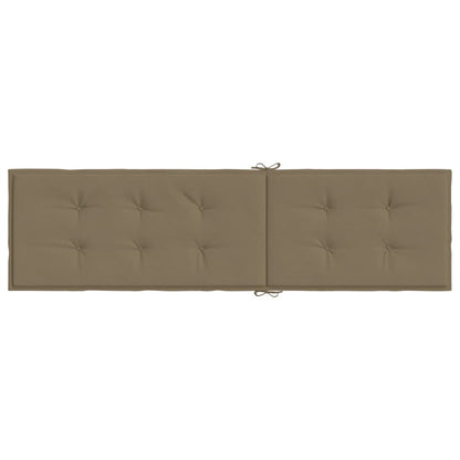 Liegestuhl-Auflage Melange Taupe (75+105)x50x3 cm Stoff