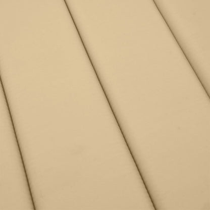 Sonnenliegen-Auflage Melange Beige 200x50x4 cm Stoff