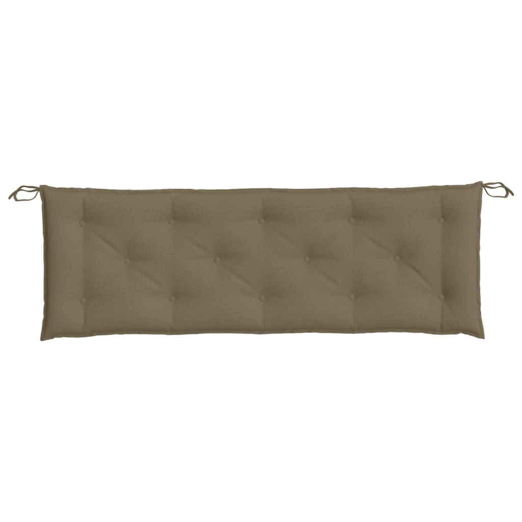 Gartenbank-Auflage Melange Taupe 150x50x7 cm Stoff