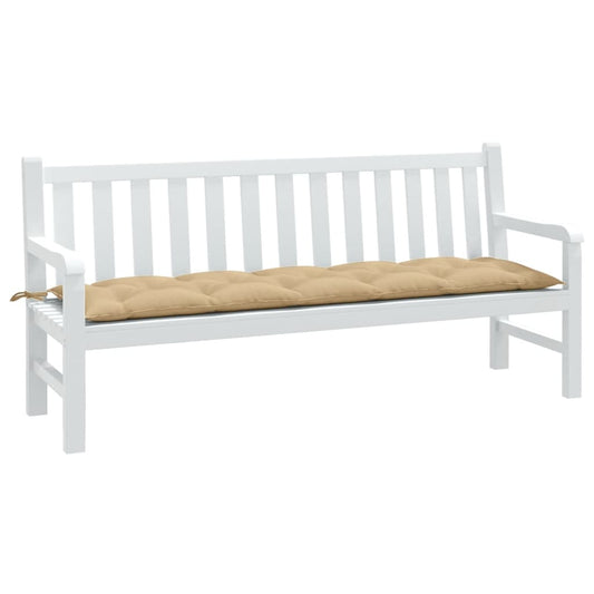 Gartenbank-Auflage Melange Beige 180x50x7 cm Stoff