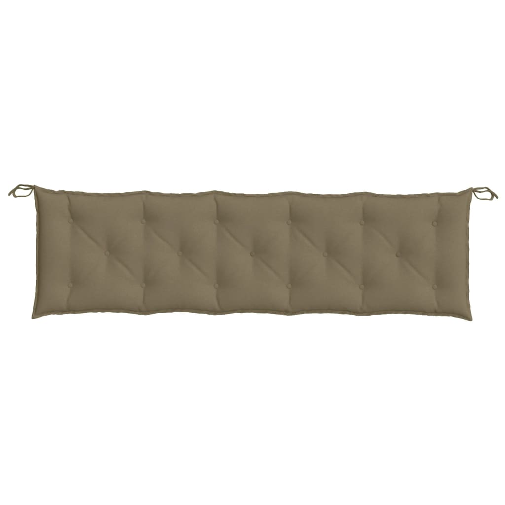 Gartenbank-Auflagen 2 Stk. Melange Taupe 180x50x7 cm Stoff