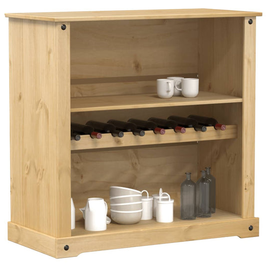 Weinschrank Corona 107,5x51x105,5 cm Massivholz Kiefer