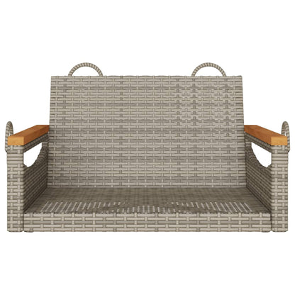 Hängesessel Grau 63x62x40 cm Poly Rattan