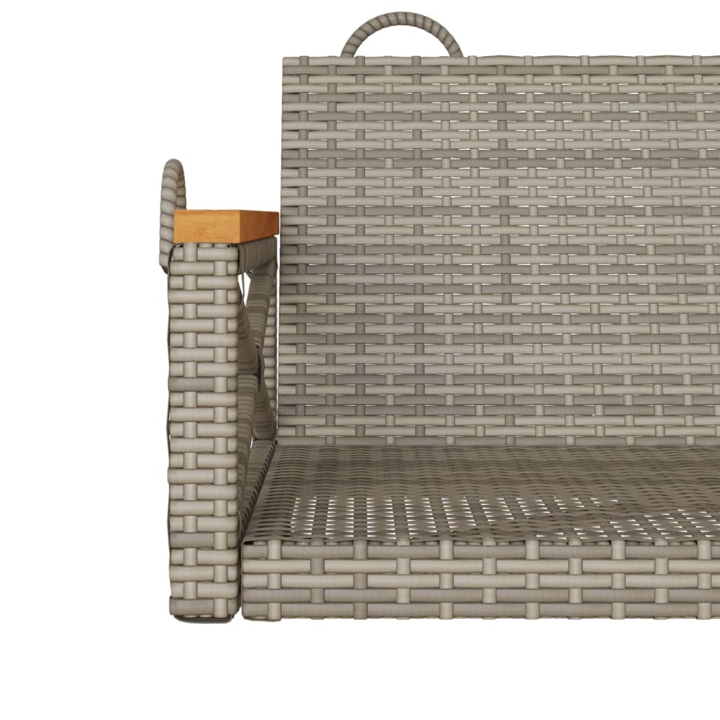 Hängesessel Grau 63x62x40 cm Poly Rattan