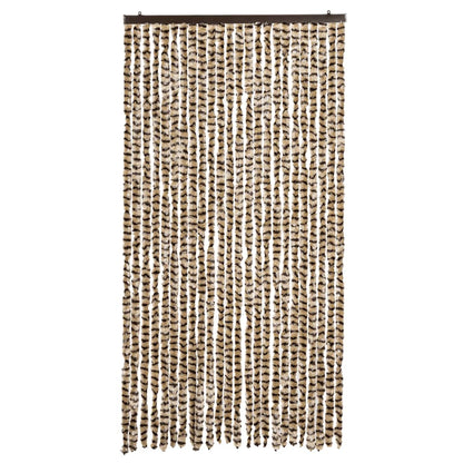 Fliegenvorhang Beige und Braun 100x230 cm Chenille