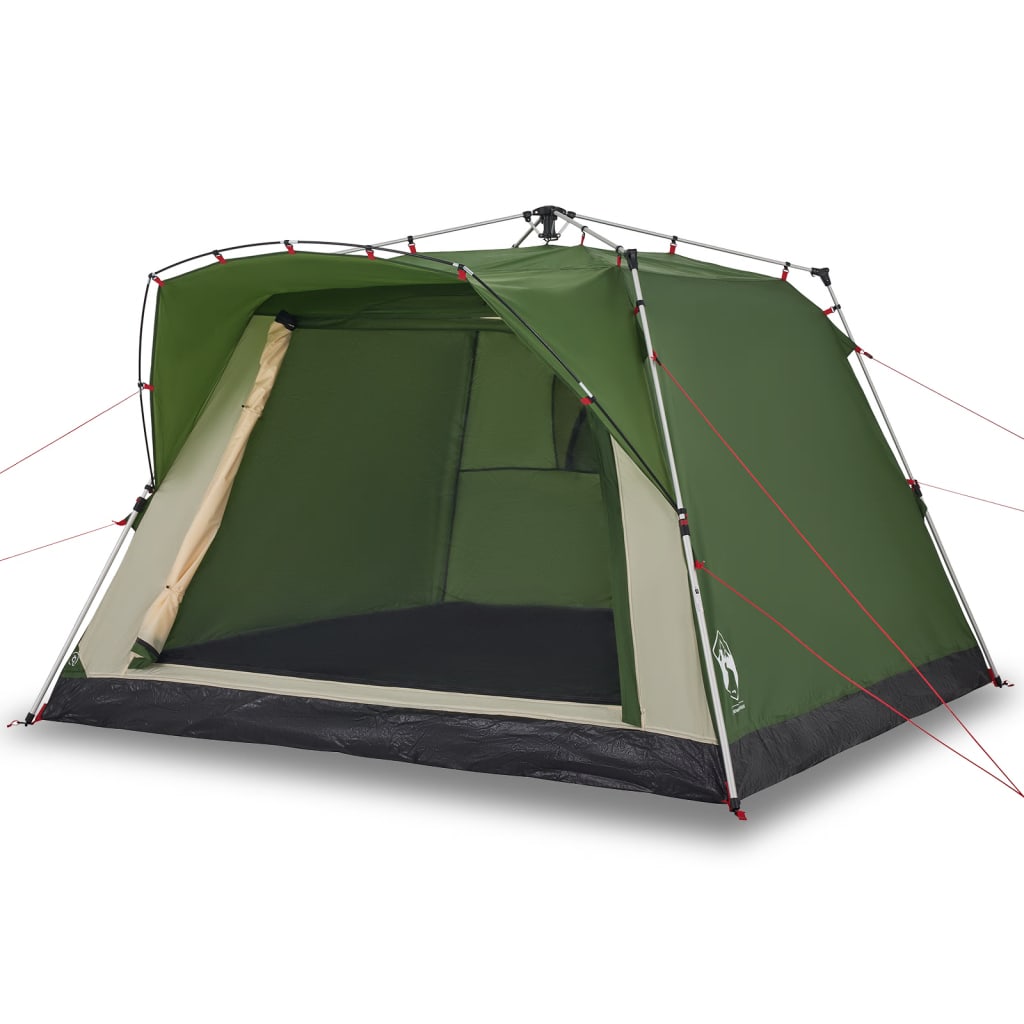 Campingzelt 4 Personen Grün Quick Release