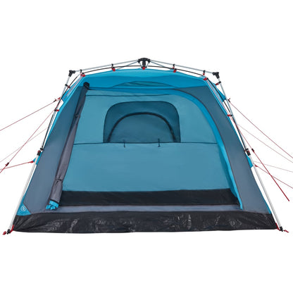 Campingzelt 4 Personen Blau Quick Release