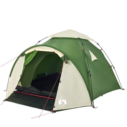 Kuppel-Campingzelt 3 Personen Grün Quick Release