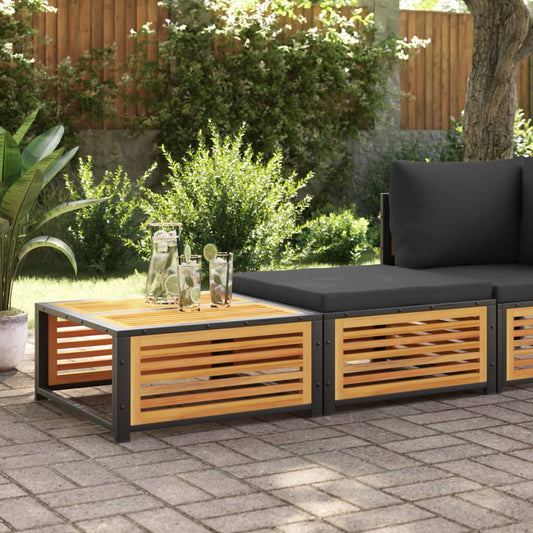 Gartentisch mit Hocker Massivholz Akazie