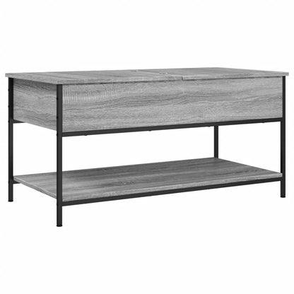 Couchtisch Grau Sonoma 100x50x50 cm Holzwerkstoff und Metall