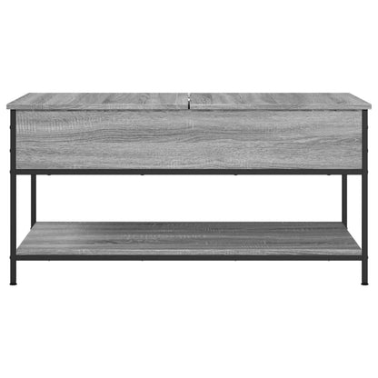 Couchtisch Grau Sonoma 100x50x50 cm Holzwerkstoff und Metall