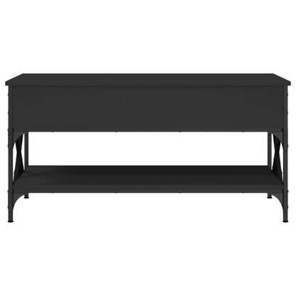 Couchtisch Schwarz 100x50x50 cm Holzwerkstoff und Metall