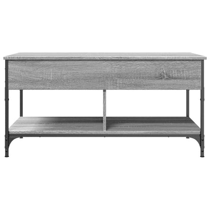 Couchtisch Grau Sonoma 100x50x50 cm Holzwerkstoff und Metall