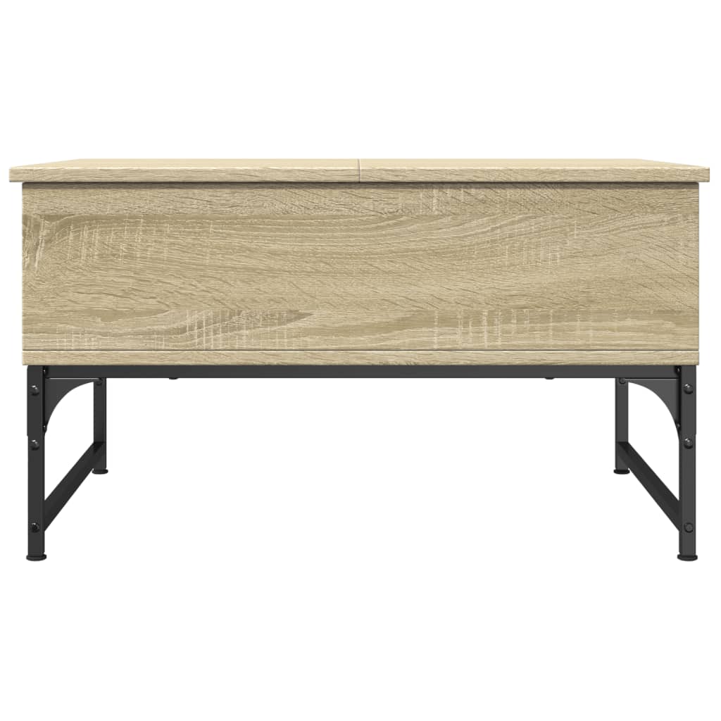 Couchtisch Sonoma-Eiche 70x50x40 cm Holzwerkstoff und Metall