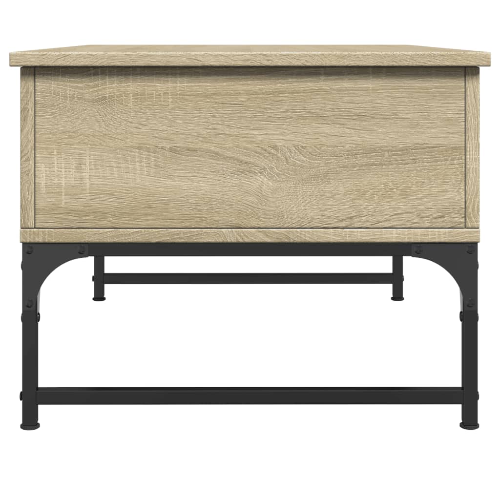 Couchtisch Sonoma-Eiche 70x50x40 cm Holzwerkstoff und Metall