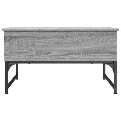 Couchtisch Grau Sonoma 70x50x40 cm Holzwerkstoff und Metall