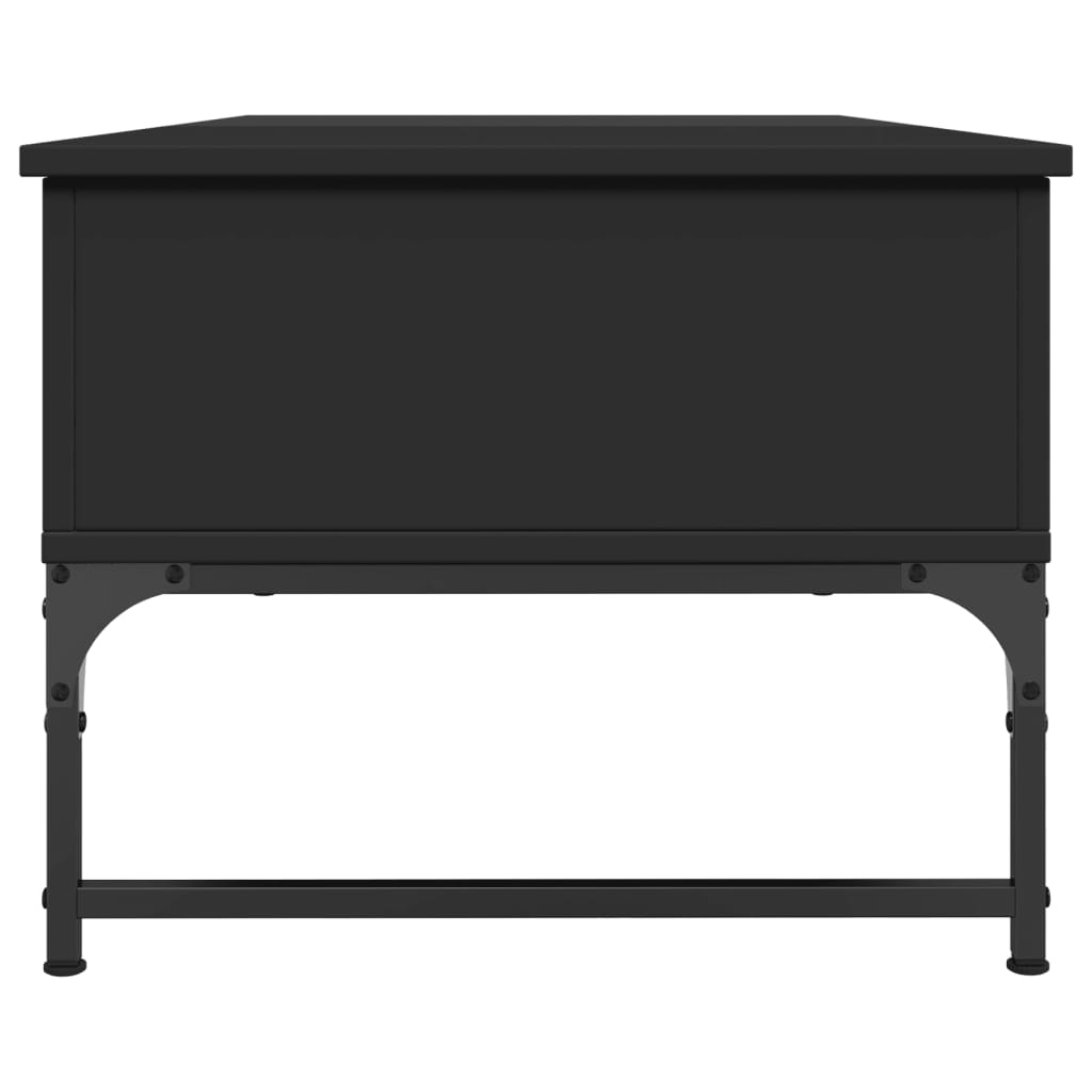 Couchtisch Schwarz 100x50x40 cm Holzwerkstoff und Metall