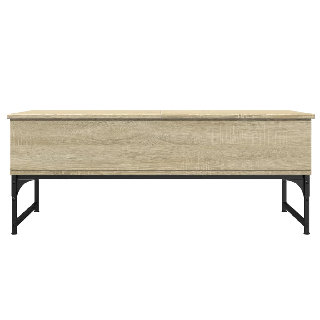 Couchtisch Sonoma-Eiche 100x50x40 cm Holzwerkstoff und Metall