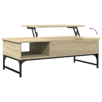 Couchtisch Sonoma-Eiche 100x50x35 cm Holzwerkstoff und Metall