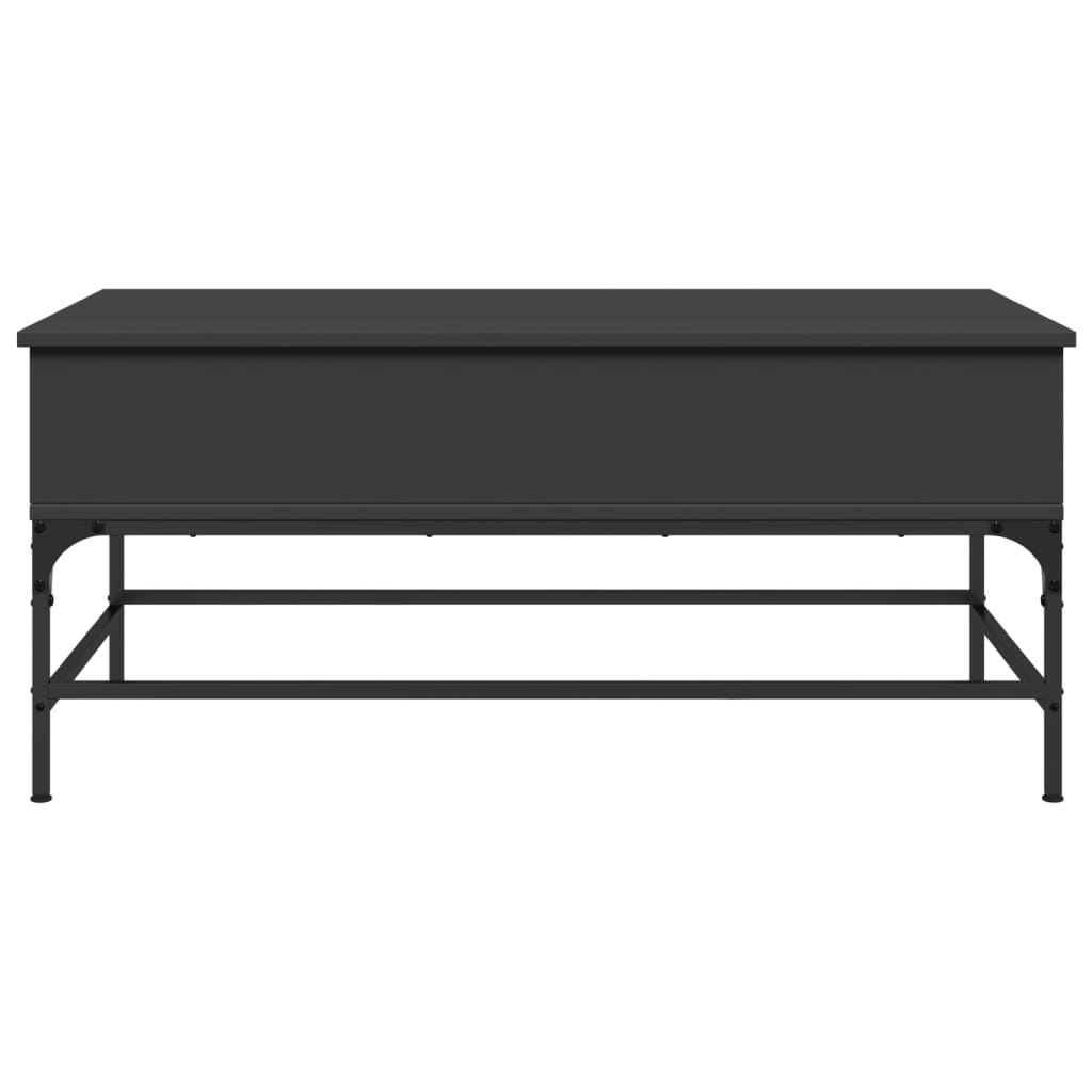 Couchtisch Schwarz 100x50x45 cm Holzwerkstoff und Metall