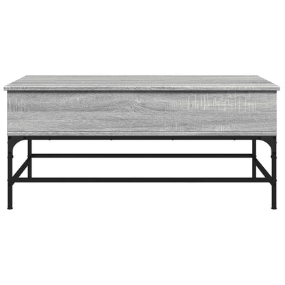 Couchtisch Grau Sonoma 100x50x45 cm Holzwerkstoff und Metall