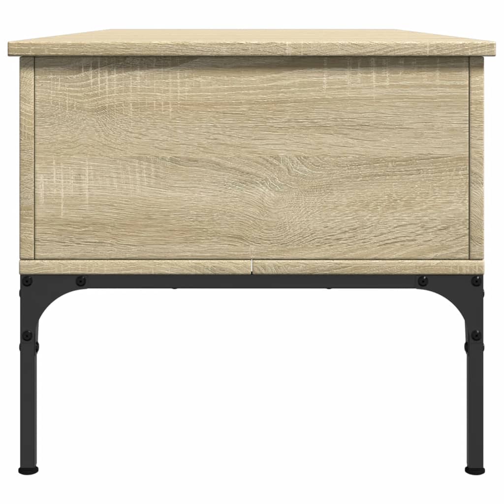 Couchtisch Sonoma-Eiche 100x50x45 cm Holzwerkstoff und Metall