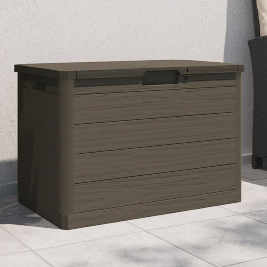 Outdoor-Kissenbox Braun 77,5x44,5x53 cm Polypropylen