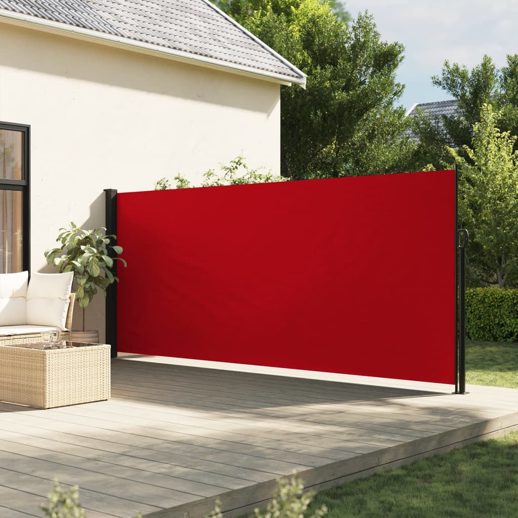 Seitenmarkise Ausziehbar Rot 180x500 cm