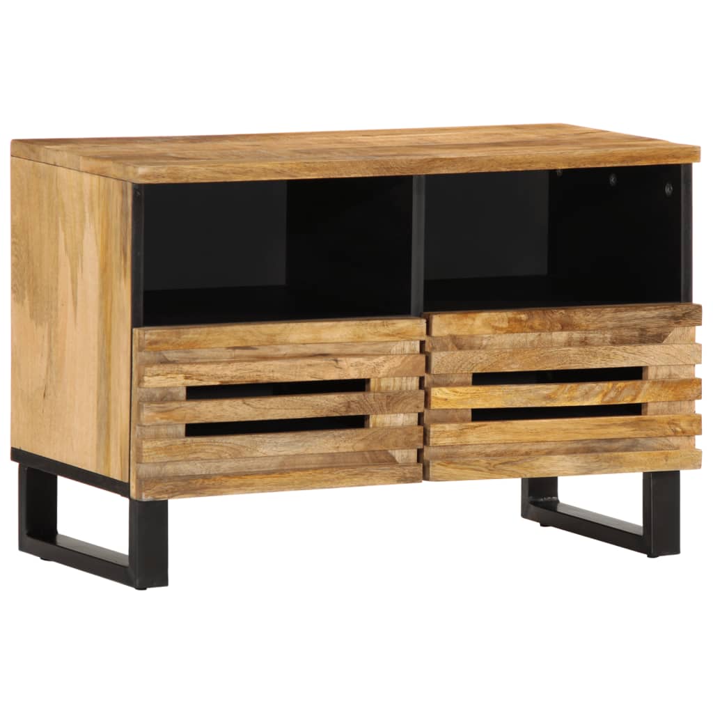 TV-Schrank 70x34x46 cm Raues Massivholz Mango