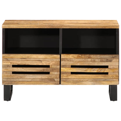 TV-Schrank 70x34x46 cm Raues Massivholz Mango