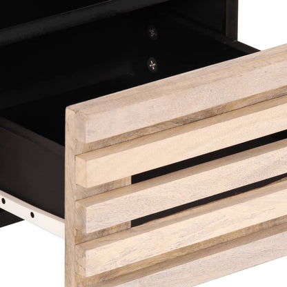 TV-Schrank Weiß 70x34x46 cm Massivholz Mango