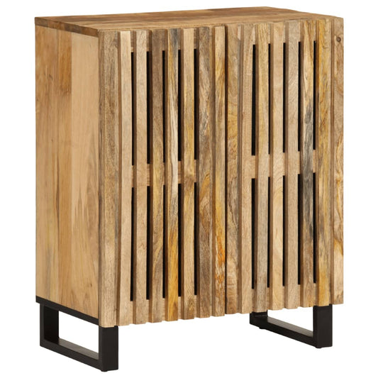 Sideboard 60x34x75 cm Raues Massives Mangoholz