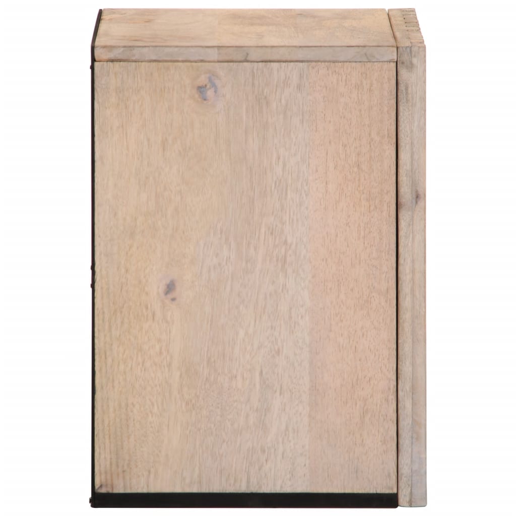 Bad-Wandschrank 38x34x48 cm Massivholz Mango