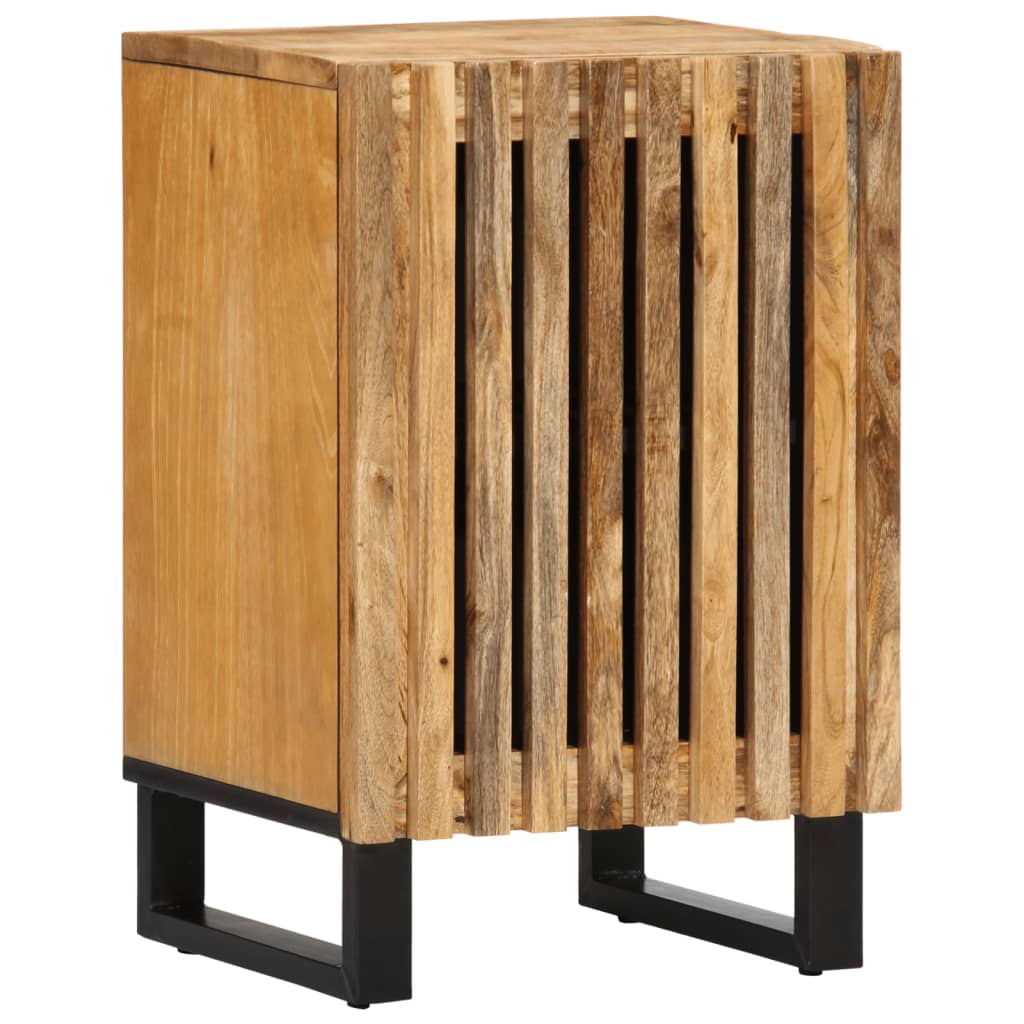 Badschrank 38x34x58 cm Raues Massivholz Mango