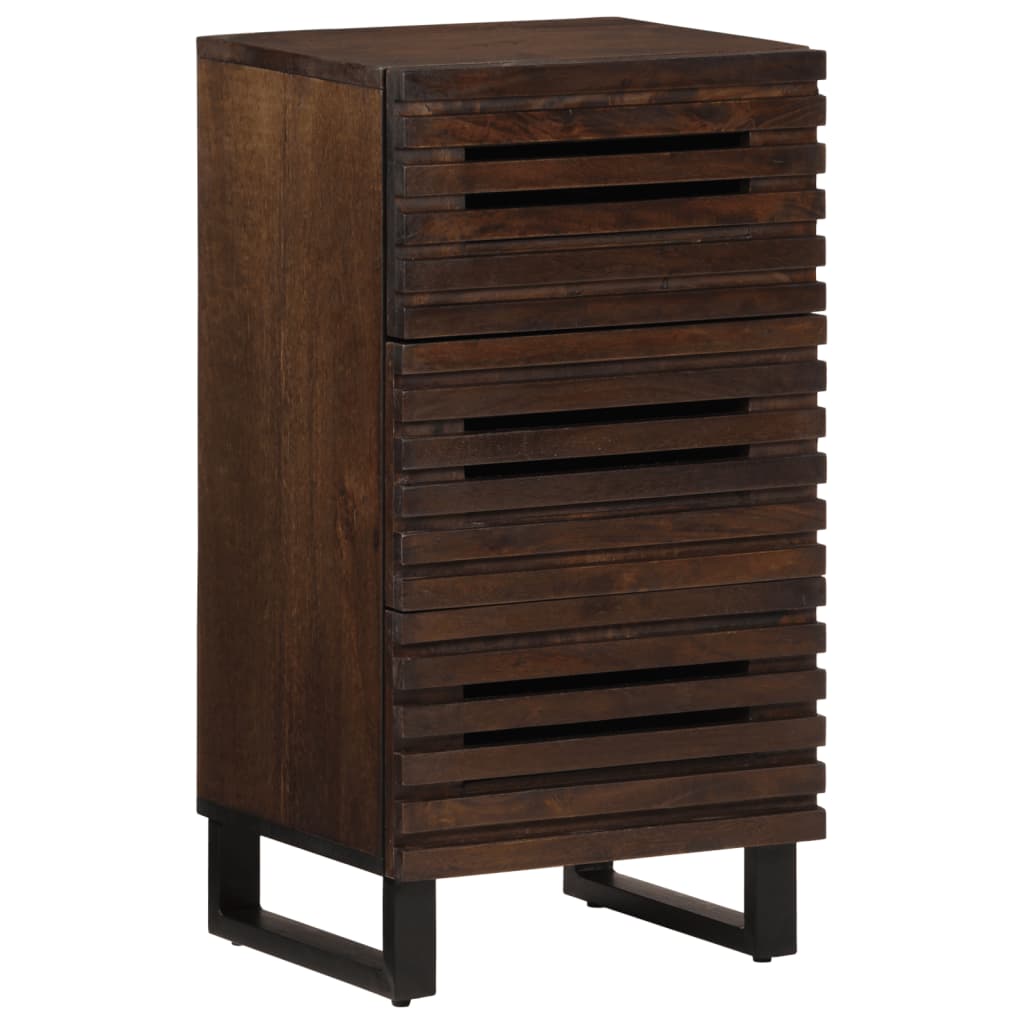 Sideboard Braun 40x34x75 cm Massivholz Mango