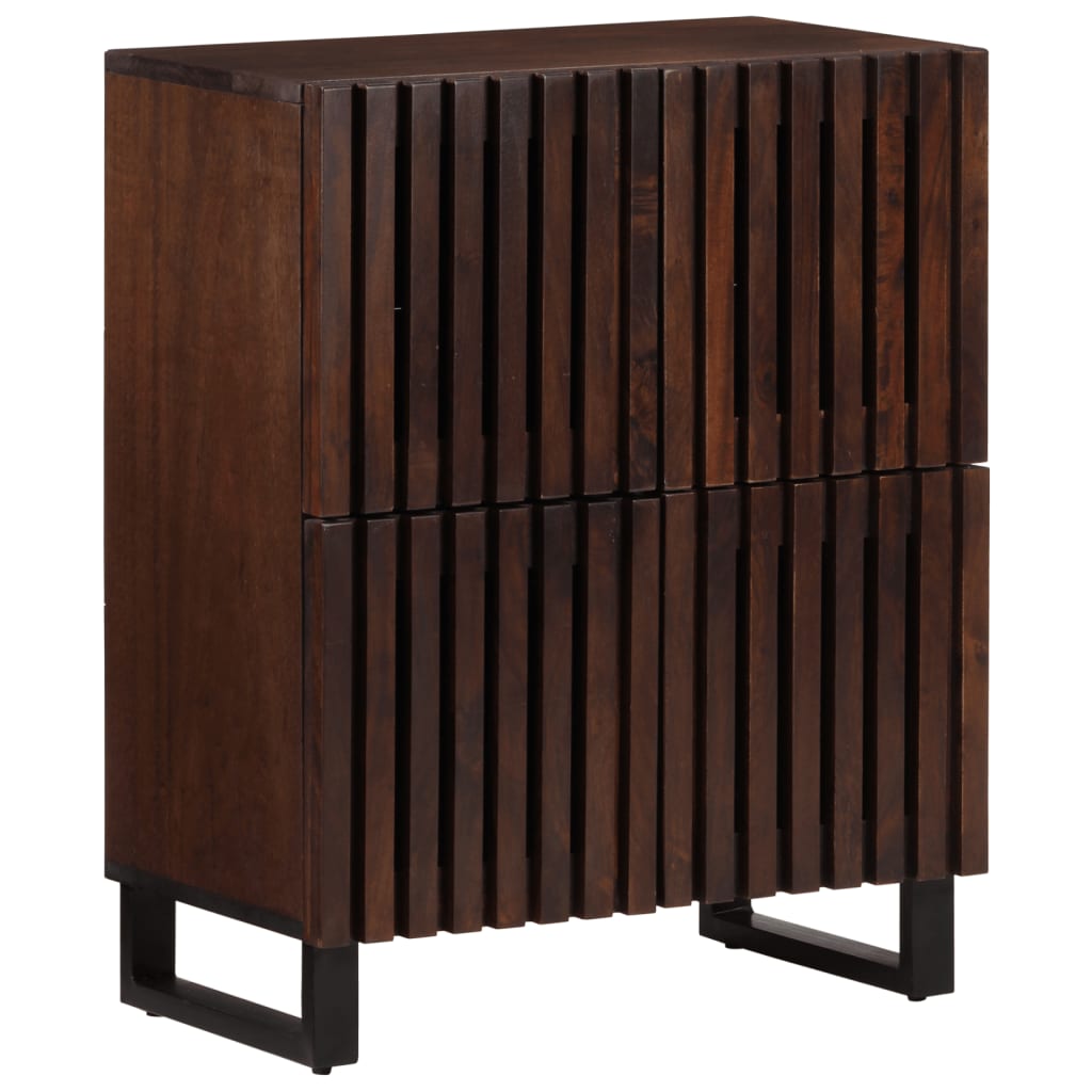 Sideboard Braun 60x34x75 cm Massivholz Mango