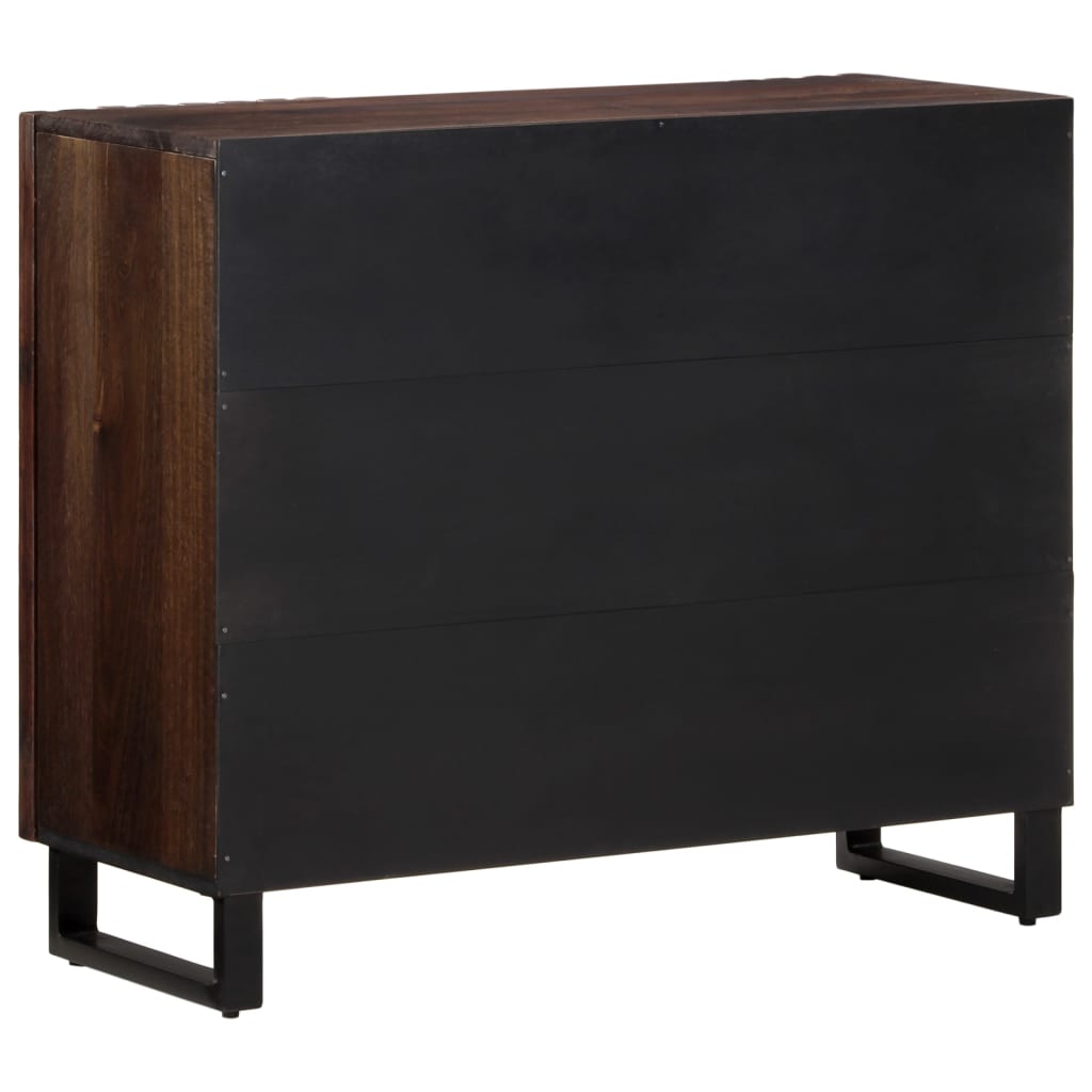 Sideboard Braun 90x34x75 cm Massivholz Mango