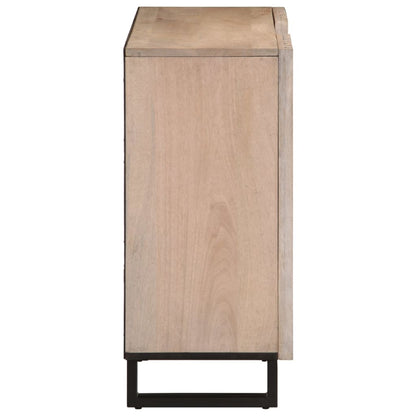 Sideboard 90x34x75 cm Massivholz Mango