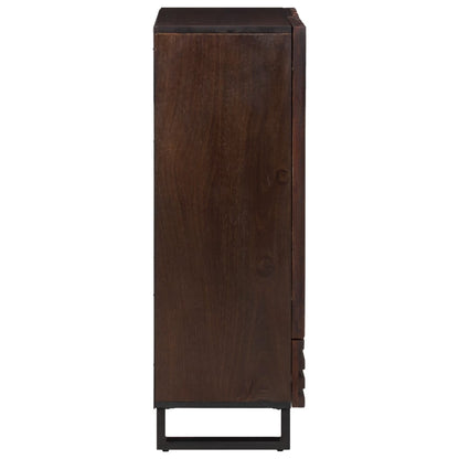 Highboard Braun 60x34x100 cm Massivholz Mango