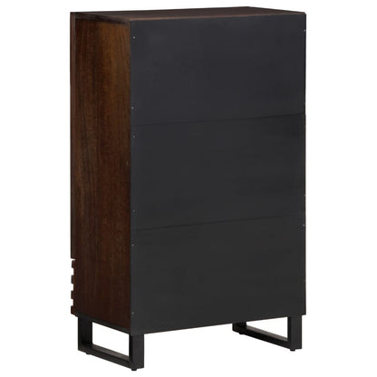 Highboard Braun 60x34x100 cm Massivholz Mango