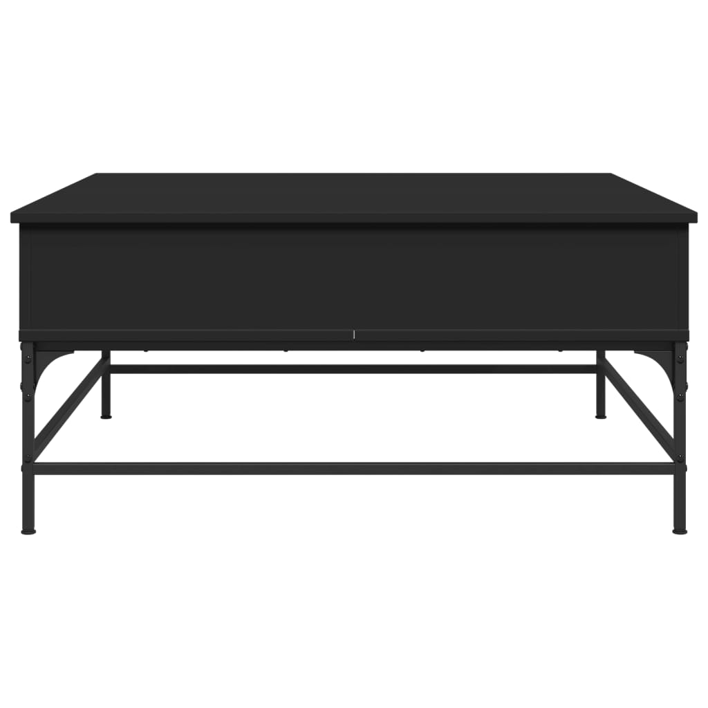 Couchtisch Schwarz 95x95x45 cm Holzwerkstoff und Metall